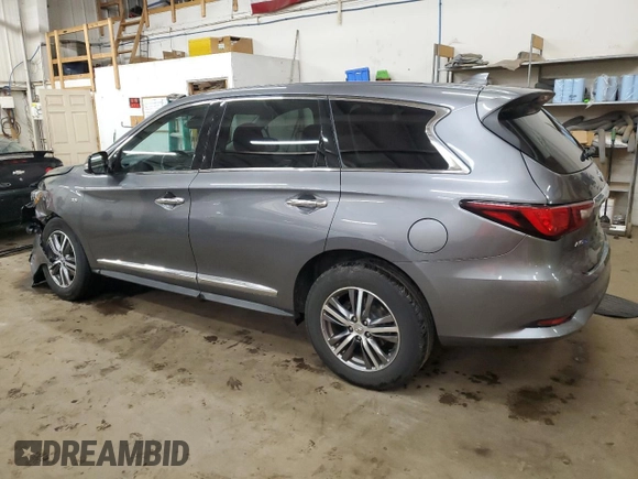 2019 Infiniti QX60 Pure z VIN 5N1DL0MM3KC566592, wystawiony jako Copart lot #54432785 z przebiegiem 112 444 mil mil oraz Szkoda całkowita • Salvage title. Historia ofert i sprzedaży dostępna na DreamBid. Obrazek 2.