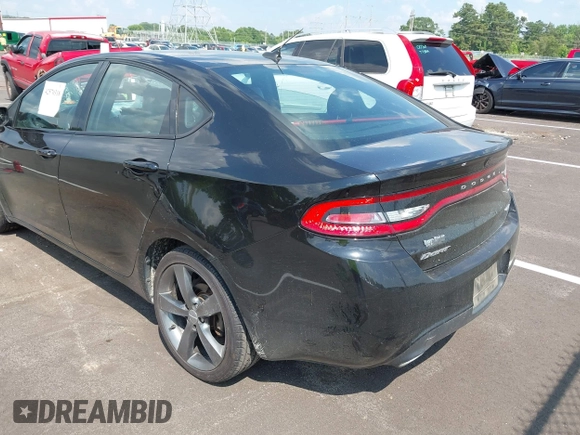 2016 Dodge Dart GT with VIN 1C3CDFEB0GD584857, listed as a IAAI auction lot 42570318 with 167,983 mi miles and . Bid and sale history available at DreamBid. Image 3.