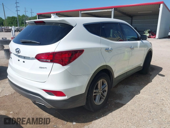 2017 Hyundai Santa Fe Sport 2.4L with VIN 5NMZT3LB4HH032913, listed as a IAAI auction lot 41978352 with 92,801 mi miles. Bid and sale history available at carsss.com. Image 4.
