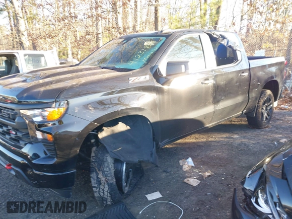 2024 Chevrolet Silverado 1500 Custom Trail Boss with VIN 3GCUDCED2RG375626, listed as a IAAI auction lot 41231846 with 4,565 mi miles. Bid and sale history available at carsss.com. Image 2.