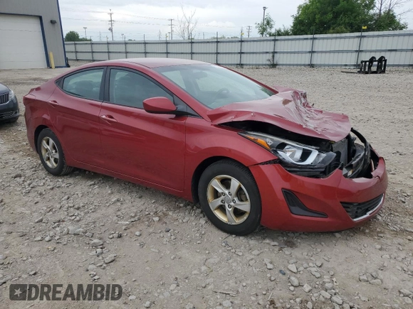 2015 Hyundai Elantra SE z VIN 5NPDH4AE6FH557258, wystawiony jako Copart lot #61659375 z przebiegiem 222 798 mil mil oraz Nie do naprawy • Non repairable. Historia ofert i sprzedaży dostępna na DreamBid. Obrazek 4.