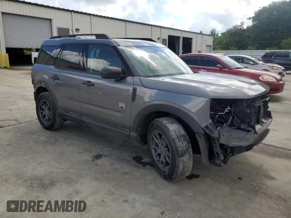 2023 Ford Bronco Sport Big Bend with VIN 3FMCR9B64PRD70589, listed as a Copart auction lot 56400825 with 24,993 mi miles and Salvage title. Bid and sale history available at DreamBid. Image 4.