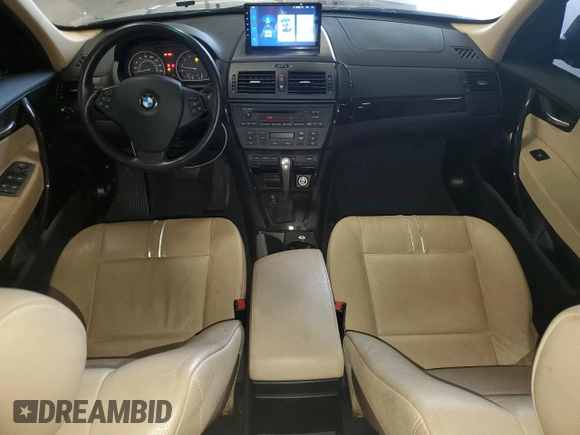 2007 BMW X3 3.0si with VIN WBXPC93417WF17233, listed as a Copart auction lot 69311244 with 213,705 mi miles and Salvage Title. Bid and sale history available at carsss.com. Image 8.
