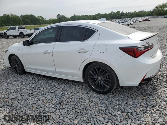 2021 Acura ILX Premium with VIN 19UDE2F82MA007870, listed as a Copart auction lot 53962685 with 23,487 mi miles and Salvage title. Bid and sale history available at DreamBid. Image 2.