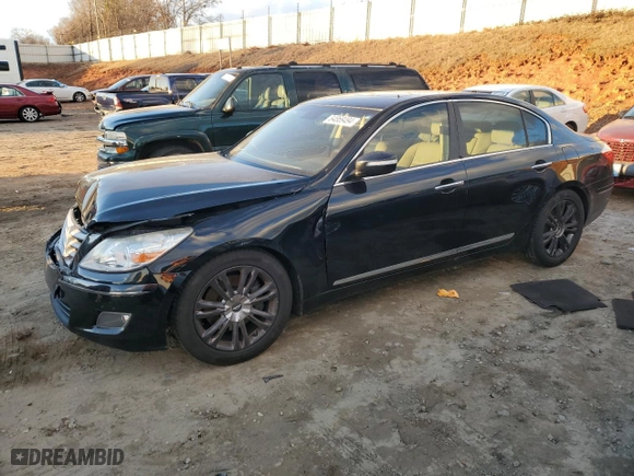 2010 Hyundai Genesis with VIN KMHGC4DF6AU072614, listed as a Copart auction lot 84869494 with 201,605 mi miles and Salvage Title. Bid and sale history available at carsss.com. Image 1.