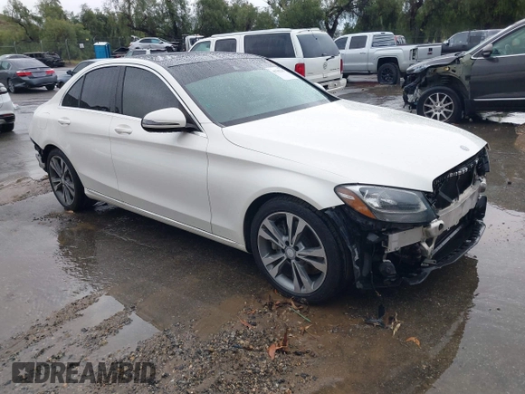 2016 Mercedes-Benz C 300 with VIN 55SWF4JBXGU148330, listed as a IAAI auction lot 41782215 with 87,126 mi miles and . Bid and sale history available at carsss.com. Image 1.