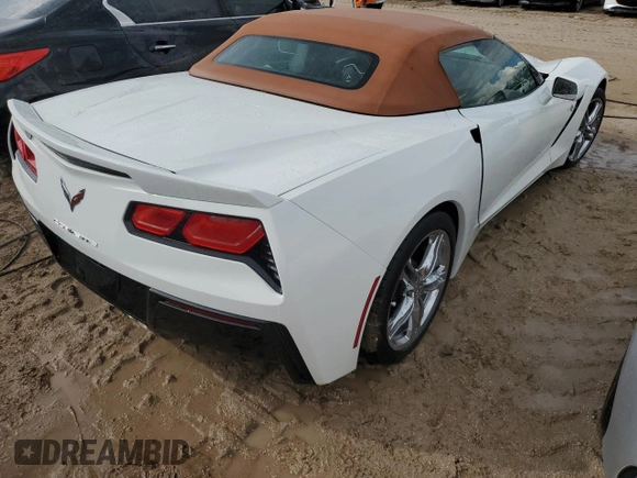 2017 Chevrolet Corvette 2LT with VIN 1G1YD3D76H5116584, listed as a Copart auction lot 73761684 with 0 mi miles and Non Repairable. Bid and sale history available at carsss.com. Image 3.