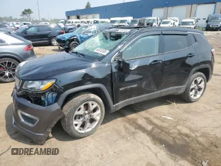 2019 Jeep Compass Limited с VIN 3C4NJDCB0KT647592, выставлен на аукционе Copart как лот 64810305 с пробегом 68 518 миль миль и Чистый • Clean title. История ставок и продаж доступна на DreamBid. Изображение 1.