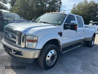 2009 Ford Super Duty F-450 DRW XL with VIN 1FTXW43R29EA82957, listed as a Copart auction lot 43189425 with 138,847 mi miles and Clean Title. Bid and sale history available at carsss.com. Image 2.