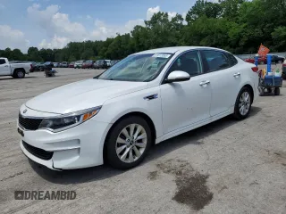 2016 Kia Optima LX z VIN 5XXGT4L32GG074080, wystawiony jako Copart lot #61612055 z przebiegiem 134 039 mil mil oraz Czysty tytuł • Clean title. Historia ofert i sprzedaży dostępna na DreamBid. Obrazek 1.