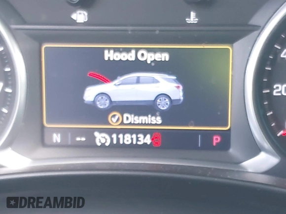 2019 Chevrolet Equinox Premier with VIN 2GNAXYEX2K6276346, listed as a IAAI auction lot 41627909 with 118,134 mi miles. Bid and sale history available at carsss.com. Image 16.