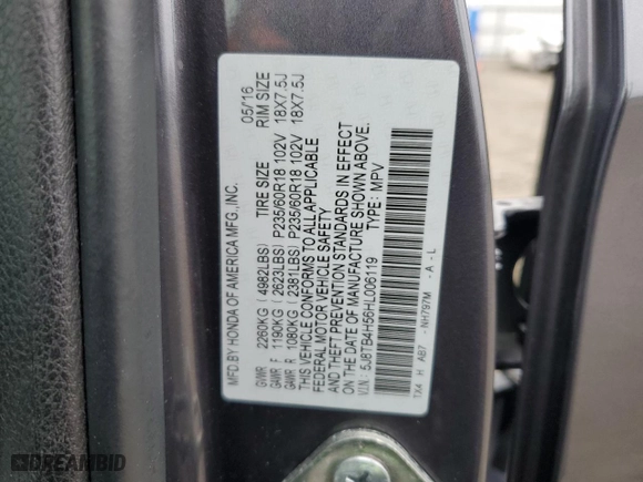 2017 Acura RDX w/Technology Pkg with VIN 5J8TB4H56HL006119, listed as a Copart auction lot 80779154 with 83,486 mi miles and Salvage Title. Bid and sale history available at carsss.com. Image 15.