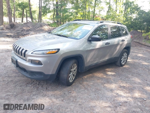 2017 Jeep Cherokee Sport with VIN 1C4PJLAB5HW596468, listed as a IAAI auction lot 42640784 with 115,553 mi miles and . Bid and sale history available at DreamBid. Image 17.