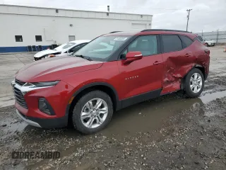 2021 Chevrolet Blazer LT z VIN 3GNKBHR41MS555214, wystawiony jako Copart lot #51485265 z przebiegiem 81 367 mil mil oraz Szkoda całkowita • Salvage title. Historia ofert i sprzedaży dostępna na DreamBid. Obrazek 1.