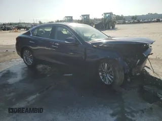 2022 Infiniti Q50 Luxe z VIN JN1EV7BP4NM311315, wystawiony jako Copart lot #57082775 z przebiegiem 23 239 mil mil oraz Nie do naprawy • Non repairable. Historia ofert i sprzedaży dostępna na DreamBid. Obrazek 4.