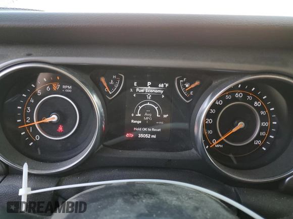 2021 Jeep Gladiator Willys with VIN 1C6HJTAGXML623599, listed as a Copart auction lot 48971735 with 35,052 mi miles and Salvage Title. Bid and sale history available at carsss.com. Image 9.