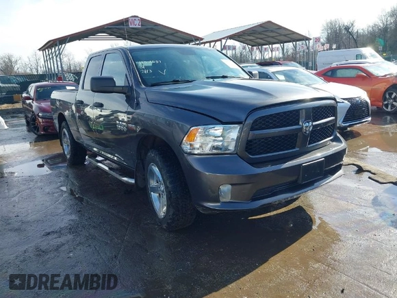 2018 Ram 1500 Tradesman with VIN 1C6RR7FT2JS208952, listed as a IAAI auction lot 41571537 with 116,709 mi miles and . Bid and sale history available at DreamBid. Image 1.