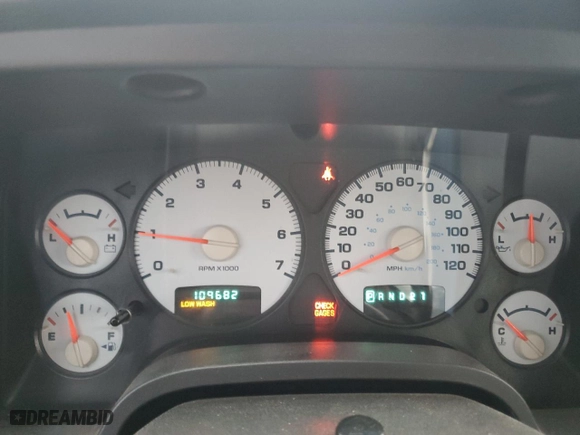 2005 Dodge Ram 1500 SLT with VIN 1D7HU16N85J637273, listed as a Copart auction lot 87178724 with 109,682 mi miles and Clean Title. Bid and sale history available at carsss.com. Image 9.