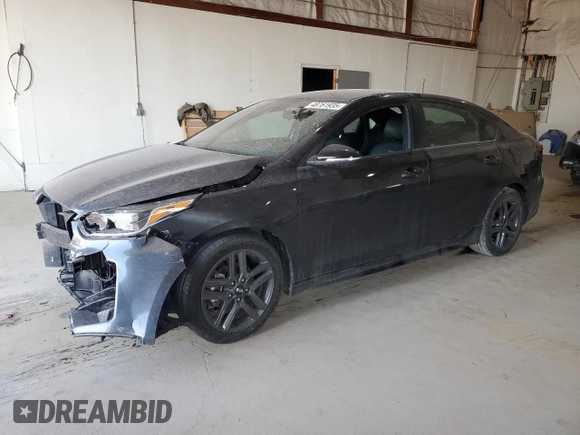 2020 Kia Forte GT-Line with VIN 3KPF34AD2LE156837, listed as a Copart auction lot 48761935 with 43,706 mi miles and Salvage Title. Bid and sale history available at DreamBid. Image 1.