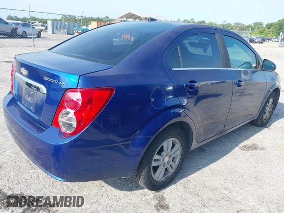 2014 Chevrolet Sonic LT with VIN 1G1JC5SH6E4162431, listed as a IAAI auction lot 42217289 with 172,144 mi miles and . Bid and sale history available at DreamBid. Image 4.