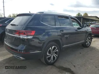 2023 Volkswagen Atlas SEL with VIN 1V2BP2CA9PC552396, listed as a Copart auction lot 73565154 with 14,687 mi miles and Salvage title. Bid and sale history available at DreamBid. Image 3.