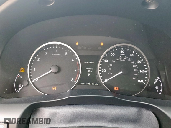 2015 Lexus ES 330 with VIN JTHBK1GG2F2167970, listed as a Copart auction lot 60252525 with 108,317 mi miles and Salvage title. Bid and sale history available at DreamBid. Image 9.