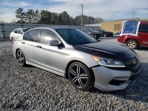 2016 Honda Accord Sedan Sport with VIN 1HGCR2F50GA179518, listed as a Copart auction lot 46527675 with 191,010 mi miles and Salvage Title. Bid and sale history available at carsss.com. Image 4.