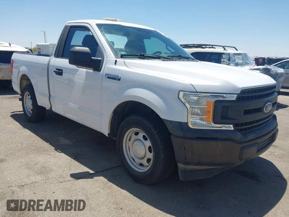2018 Ford F-150 XL with VIN 1FTMF1CB1JKC58164, listed as a IAAI auction lot 42289514 with 57,075 mi miles and . Bid and sale history available at DreamBid. Image 1.