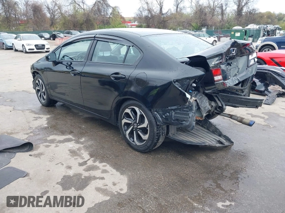 2015 Honda Civic Sedan LX with VIN 19XFB2F55FE032171, listed as a IAAI auction lot 41998655 with 116,857 mi miles. Bid and sale history available at carsss.com. Image 3.