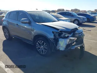 2018 Mitsubishi Outlander Sport ES 2.0 with VIN JA4AP3AU2JZ035990, listed as a IAAI auction lot 41130906 with 108,477 mi miles. Bid and sale history available at carsss.com. Image 1.