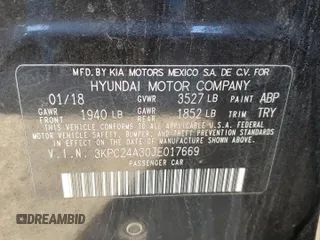 2018 Hyundai Accent SE z VIN 3KPC24A30JE017669, wystawiony jako Copart lot #46528625 z przebiegiem 103 993 mil mil oraz Szkoda całkowita • Salvage title. Historia ofert i sprzedaży dostępna na DreamBid. Obrazek 12.