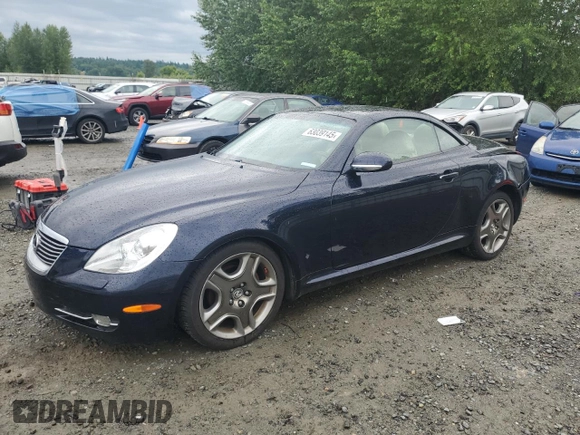2007 Lexus SC 430 with VIN JTHFN45Y979013870, listed as a Copart auction lot 63039145 with 172,949 mi miles and Salvage title. Bid and sale history available at DreamBid. Image 1.