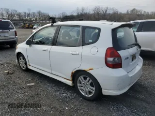 2007 Honda Fit Sport with VIN JHMGD38617S016721, listed as a Copart auction lot 53240505 with 238,523 mi miles and Clean Title. Bid and sale history available at carsss.com. Image 2.