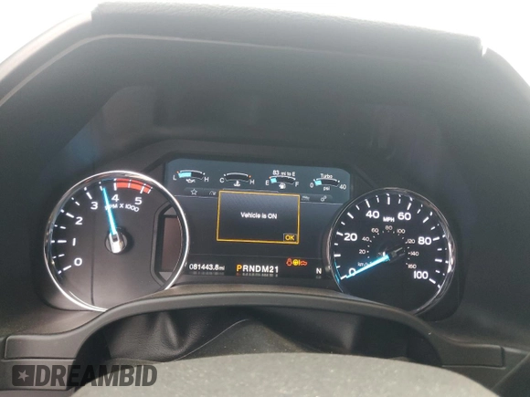 2019 Ford F-350 XL with VIN 1FT8W3BTXKEC66092, listed as a Copart auction lot 48580235 with 81,443 mi miles and Salvage Title. Bid and sale history available at DreamBid. Image 9.