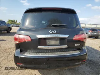 2012 Infiniti QX56 8-passenger with VIN JN8AZ2ND0C9715849, listed as a Copart auction lot 76386714 with 215,768 mi miles and Salvage Title. Bid and sale history available at carsss.com. Image 6.