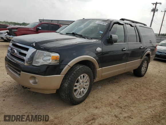 2012 Ford Expedition Max King Ranch with VIN 1FMJK1J52CEF66758, listed as a Copart auction lot 51311625 with 282,723 mi miles and Clean title. Bid and sale history available at DreamBid. Image 1.