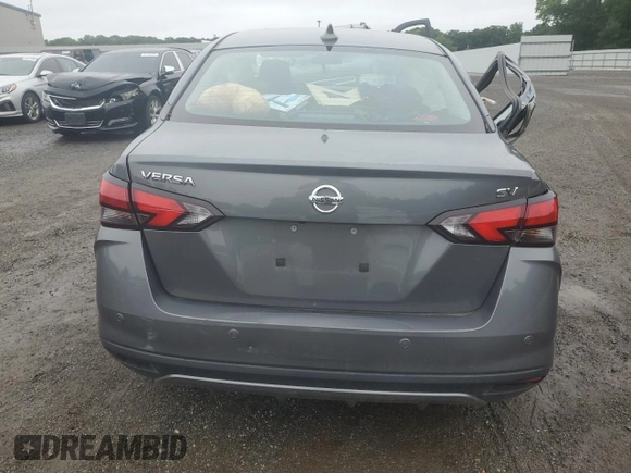2021 Nissan Versa SV with VIN 3N1CN8EV6ML917506, listed as a Copart auction lot 60852975 with 22,331 mi miles and Salvage title. Bid and sale history available at DreamBid. Image 6.