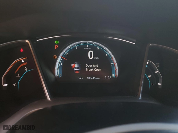 2018 Honda Civic Coupe EX-L with VIN 2HGFC3B71JH354489, listed as a Copart auction lot 85911654 with 103,446 mi miles and Clean Title. Bid and sale history available at carsss.com. Image 9.