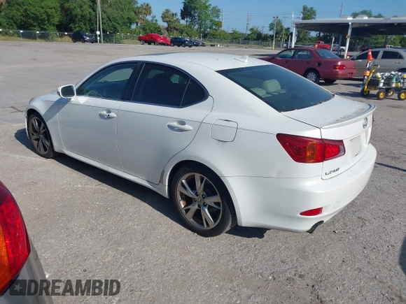 2009 Lexus IS 250 with VIN JTHBK262495093692, listed as a IAAI auction lot 42022209 with 195,379 mi miles. Bid and sale history available at carsss.com. Image 3.
