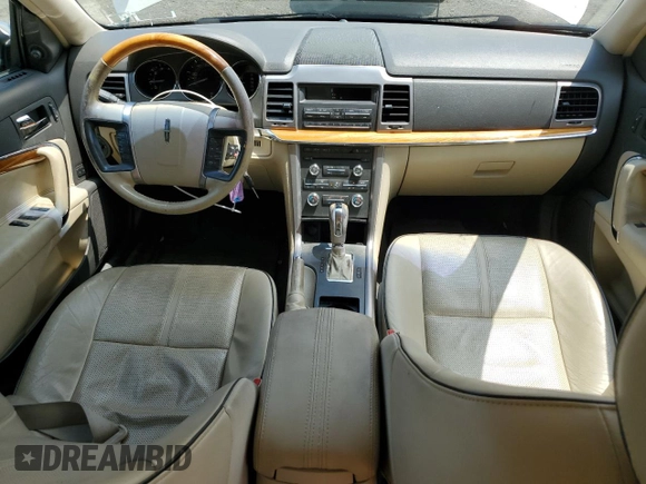 2010 Lincoln MKZ with VIN 3LNHL2GC5AR643429, listed as a Copart auction lot 63553485 with 106,619 mi miles and Salvage title. Bid and sale history available at DreamBid. Image 8.