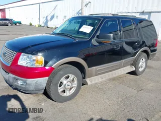 2003 Ford Expedition Eddie Bauer z VIN 1FMFU18L43LC23174, wystawiony jako IAAI lot #42021679 z przebiegiem 240 025 mil mil oraz . Historia ofert i sprzedaży dostępna na DreamBid. Obrazek 2.