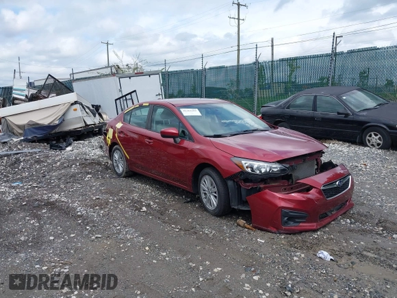 2018 Subaru Impreza Premium with VIN 4S3GKAB60J3615633, listed as a IAAI auction lot 42361565 with 108,408 mi miles and . Bid and sale history available at DreamBid. Image 1.