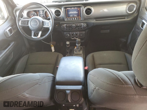 2019 Jeep Wrangler Unlimited Sahara with VIN 1C4HJXEG0KW532685, listed as a Copart auction lot 55503805 with 67,108 mi miles and Salvage title. Bid and sale history available at DreamBid. Image 8.