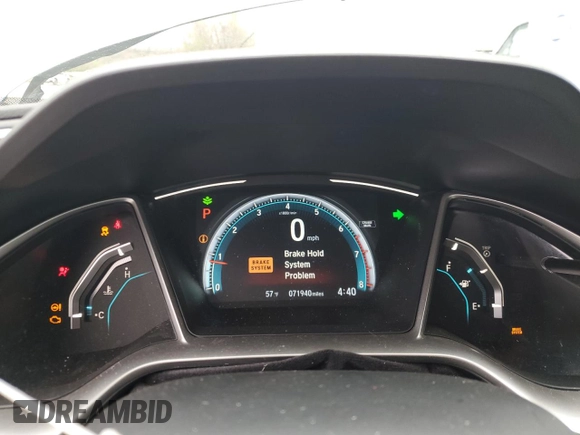 2017 Honda Civic EX-T with VIN 19XFC1F32HE031553, listed as a Copart auction lot 51698515 with 71,940 mi miles and Salvage Title. Bid and sale history available at carsss.com. Image 9.