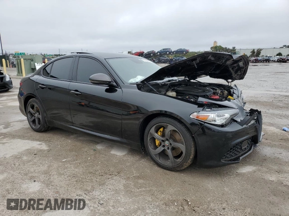 2017 Alfa Romeo Giulia with VIN ZARFAEBN2H7553710, listed as a Copart auction lot 72142482 with 69,562 mi miles. Bid and sale history available at carsss.com. Image 4.