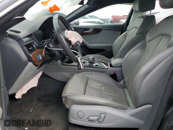 2018 Audi A5 Sportback Premium Plus with VIN WAUENCF59JA063036, listed as a Copart auction lot 41393594 with Not Provided miles. Bid and sale history available at carsss.com. Image 7.