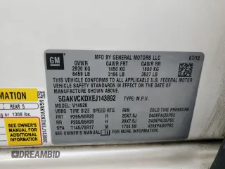 2014 Buick Enclave Premium with VIN 5GAKVCKDXEJ143892, listed as a Copart auction lot 51901205 with 165,813 mi miles and Clean Title. Bid and sale history available at DreamBid. Image 13.