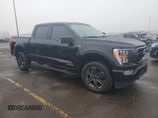 2023 Ford F-150 XL with VIN 1FTFW1ED2PFD30384, listed as a Copart auction lot 55593215 with 21,107 mi miles and Clean title. Bid and sale history available at DreamBid. Image 4.