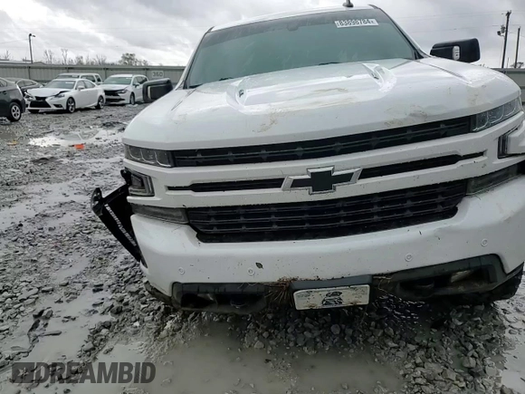 2021 Chevrolet Silverado 1500 RST with VIN 1GCUYEEL7MZ307970, listed as a Copart auction lot 83898784 with 149,977 mi miles and Salvage Title. Bid and sale history available at carsss.com. Image 10.