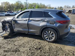 2021 Infiniti QX50 Essential with VIN 3PCAJ5CB8MF103010, listed as a Copart auction lot 52017245 with 49,726 mi miles and Salvage title. Bid and sale history available at DreamBid. Image 2.